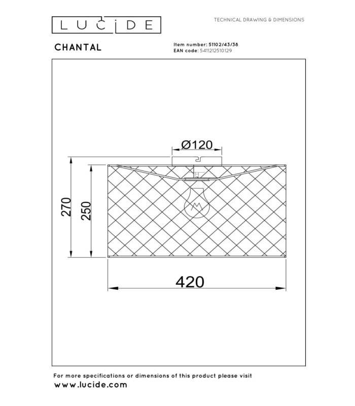 Lucide CHANTAL - Flush ceiling light - 1xE27 - Cream - Essential-3