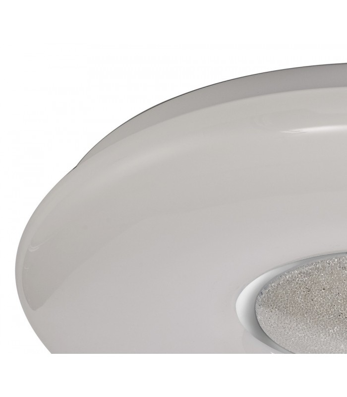 Flush Ceiling, 1 x 24W LED, CCT Switchable 3000, 4000, 6000K, 2032lm, Opal White - 12