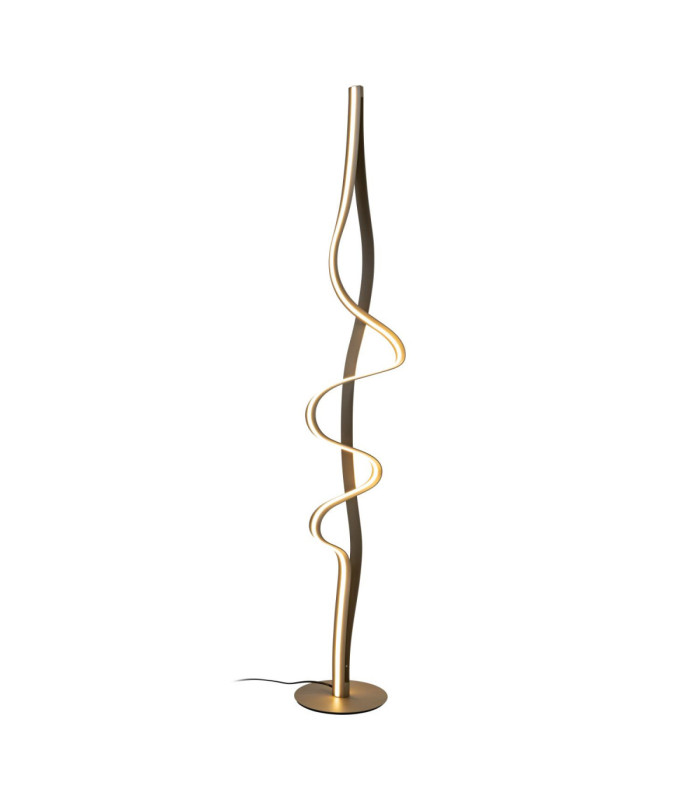 Lucide LAMBADA - Floor lamp - LED Dim. - 1x38W 2700K - Matt Gold / Brass - Premium-1