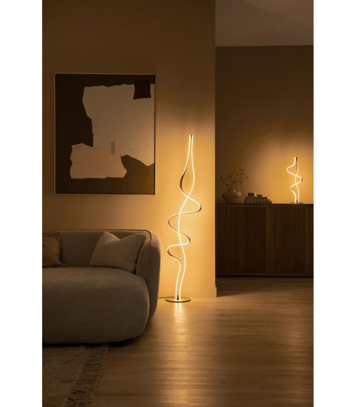 Lucide LAMBADA - Floor lamp - LED Dim. - 1x38W 2700K - Matt Gold / Brass - Premium-4