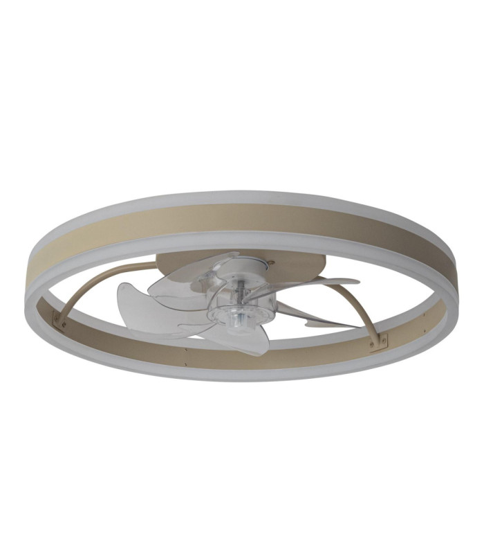 Lucide KARRUSEL - Ceiling fan with light - Ø 50 cm - LED Dim. - CCT - 1x36W 2200K/2700K/3000K - Taupe - Essential-2
