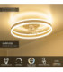 Lucide KARRUSEL - Ceiling fan with light - Ø 50 cm - LED Dim. - CCT - 1x36W 2200K/2700K/3000K - Taupe - Essential-3