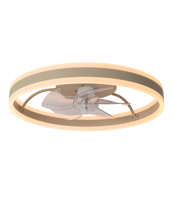 Lucide KARRUSEL - Ceiling fan with light - Ø 50 cm - LED Dim. - CCT - 1x36W 2200K/2700K/3000K - Taupe - Essential-6