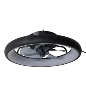 Lucide KARRUSEL - Ceiling fan with light - Ø 48 cm - LED Dim. - CCT - 1x36W - 2200K/2700K/3000K - Black - Essential-2