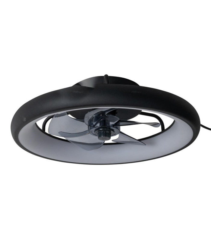 Lucide KARRUSEL - Ceiling fan with light - Ø 48 cm - LED Dim. - CCT - 1x36W - 2200K/2700K/3000K - Black - Essential-2