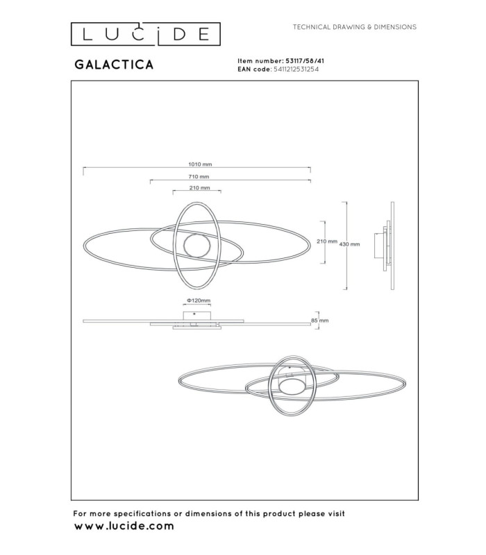 Lucide GALACTICA - Flush ceiling light - LED Dim. - CCT - 1x60W 2700K/4000K - Taupe - Essential-9