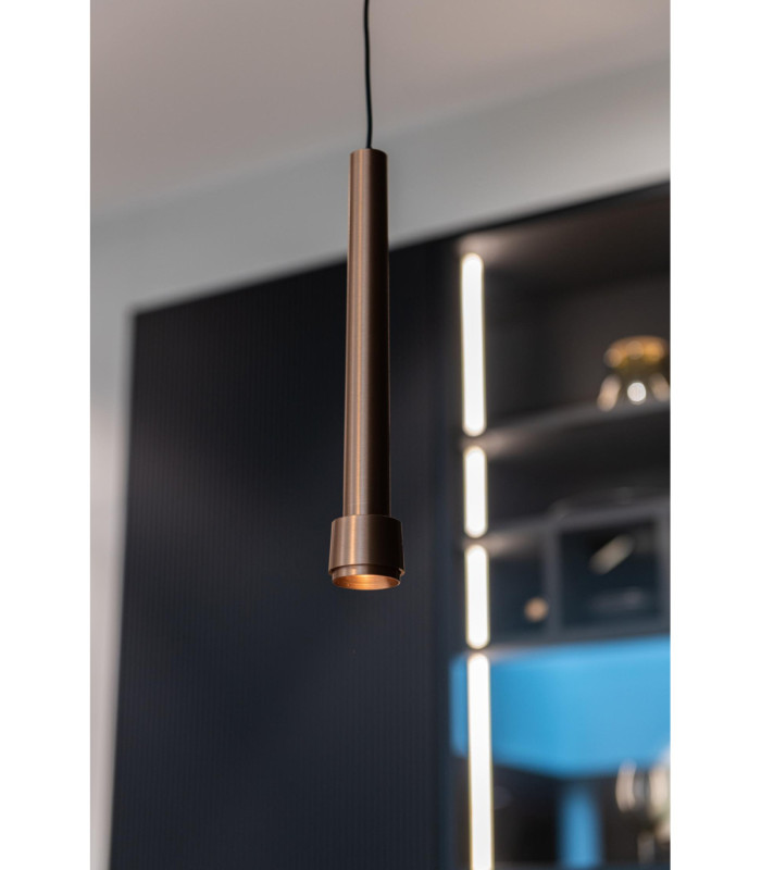 Lucide Premium LINIAL TUBIZ pendant - 1-Circuit lighting system/ Smart Rail Lighting - Smart - 48V Track - 1xLED -Champagne-5