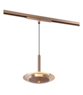 Lucide Premium LINIAL DISC pendant - 1-Circuit lighting system/ Smart Rail Lighting - Smart - 48V Track - 1xLED -Champagne-1