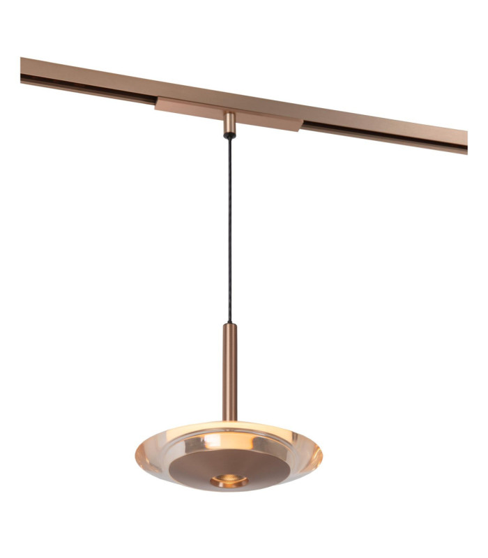 Lucide Premium LINIAL DISC pendant - 1-Circuit lighting system/ Smart Rail Lighting - Smart - 48V Track - 1xLED -Champagne-1