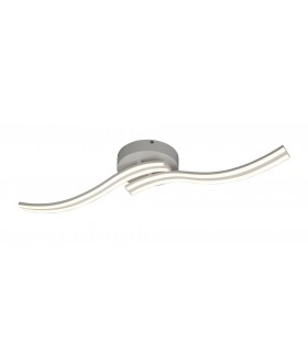 2 Light Semi Flush Ceiling, Wall, 2 x 12W LED, 4000K, 1556lm, White - 1