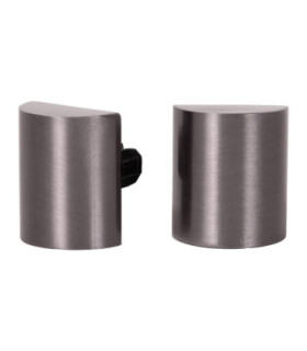 Lucide Premium LINIAL Arc End cap - 1-Circuit lighting system - Smart - 48V Track - Set of 2 - Satin Gun Metal-1