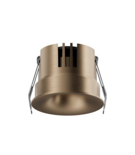 Lucide SNAXX - Recessed spotlight - Ø 8 cm - LED Dim. - CCT - 1x12W 2700K/4000K - Champagne Color - Premium-1