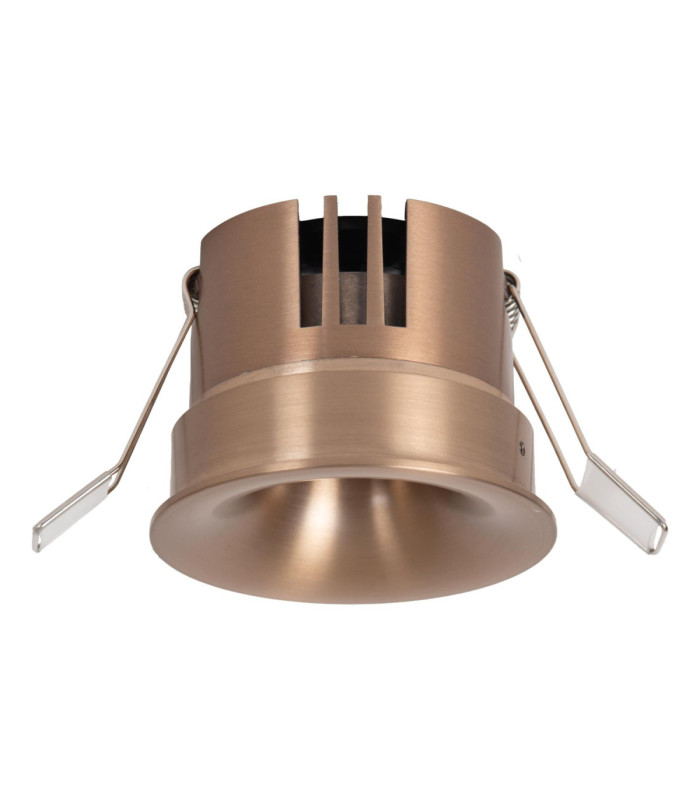 Lucide SNAXX - Recessed spotlight - Ø 8 cm - LED Dim. - CCT - 1x12W 2700K/4000K - Champagne Color - Premium-2