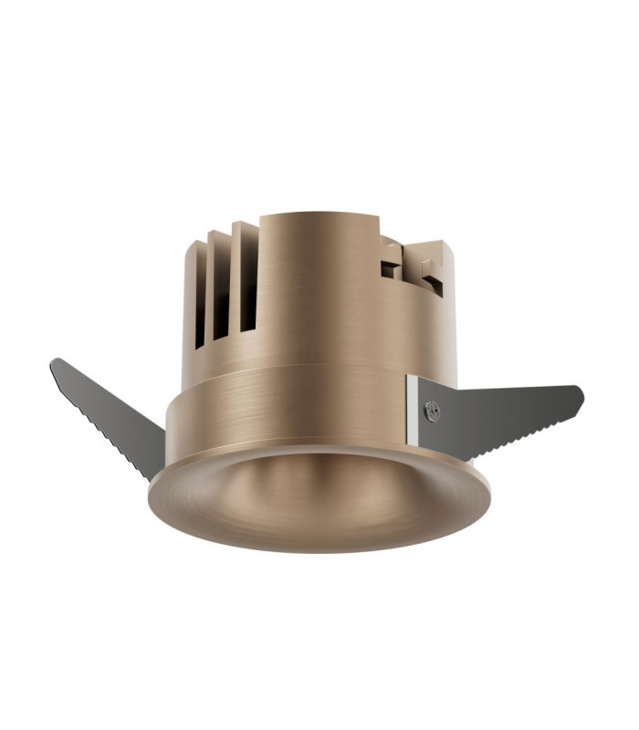 Lucide SNAXX - Recessed spotlight - Ø 8 cm - LED Dim. - CCT - 1x12W 2700K/4000K - Champagne Color - Premium-3