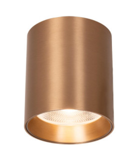 Lucide STRAXX - Ceiling spotlight - Ø 8 cm - LED Dim. - CCT - 1x15W 2700K/4000K - Champagne Color - Premium-1