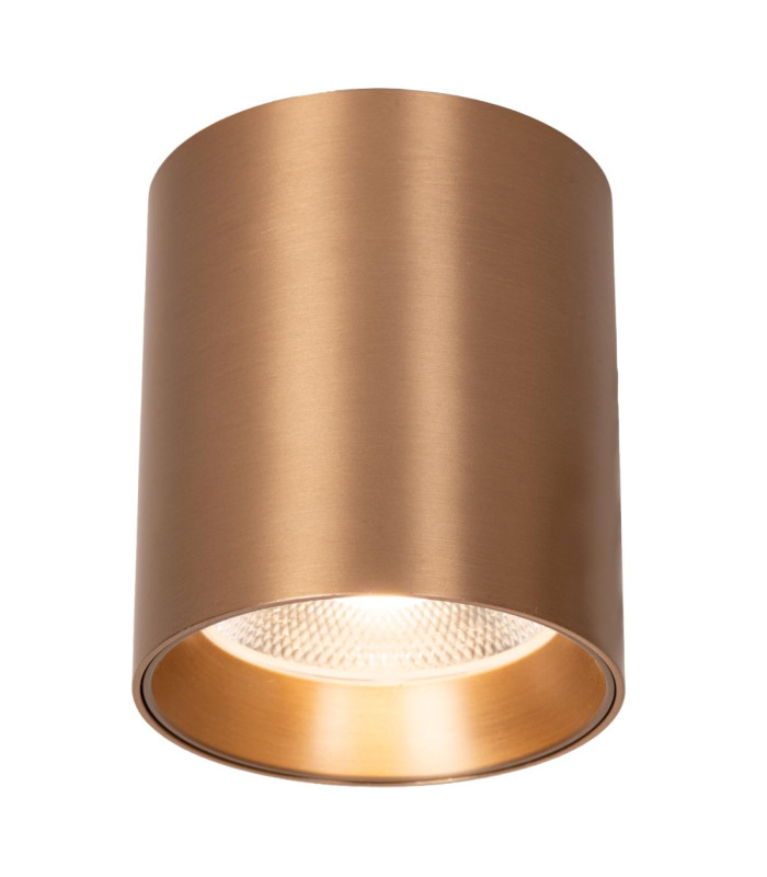 Lucide STRAXX - Ceiling spotlight - Ø 8 cm - LED Dim. - CCT - 1x15W 2700K/4000K - Champagne Color - Premium-1