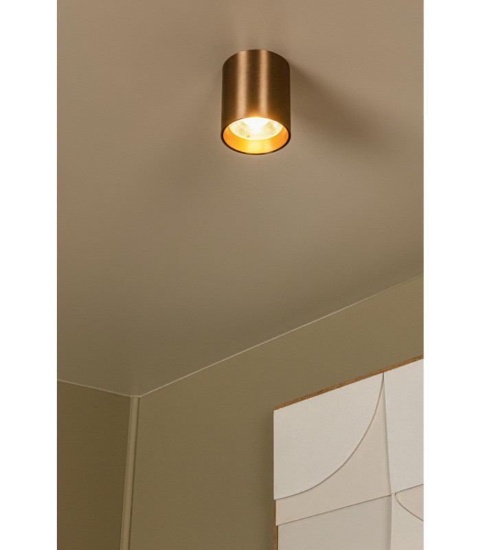 Lucide STRAXX - Ceiling spotlight - Ø 8 cm - LED Dim. - CCT - 1x15W 2700K/4000K - Champagne Color - Premium-4