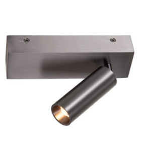 Lucide BIX - Ceiling spotlight - LED Dim. - CCT - 1x8W 2700K/4000K - Satin Gun Metal - Premium-1