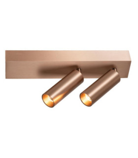Lucide BIXX - Ceiling spotlight - LED Dim. - CCT - 2x8W 2700K/4000K - Champagne Color - Premium-1