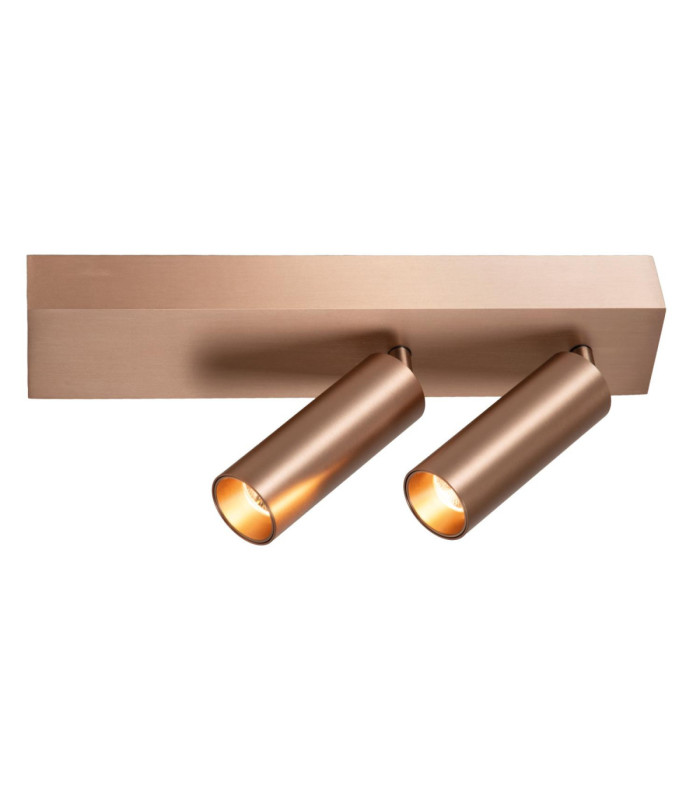 Lucide BIXX - Ceiling spotlight - LED Dim. - CCT - 2x8W 2700K/4000K - Champagne Color - Premium-1