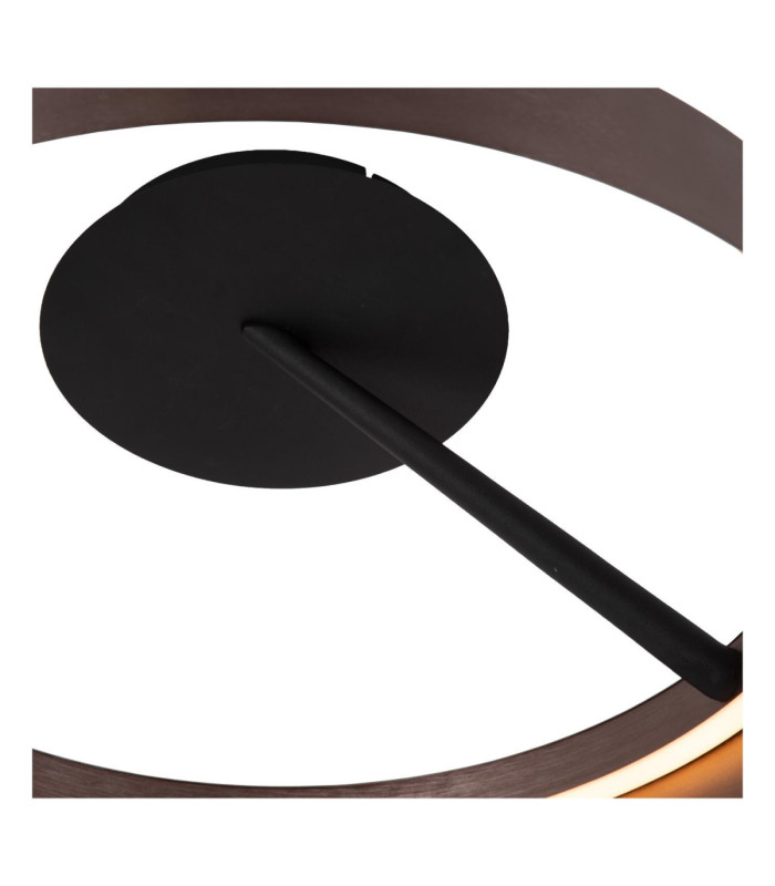 Lucide LEONARD - Flush ceiling light - Ø 54.5 cm- LED 3 StepDim - CCT - 1x35W 2200K/3000K - Coffee - Vibes-7