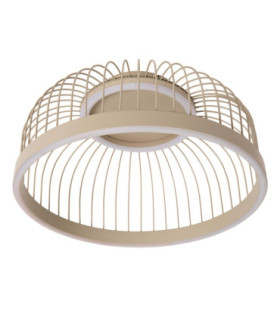 Lucide RIXANNE - Flush ceiling light - Ø 39 cm- LED 3 StepDim - CCT - 1x22W 2200K/4000K - Taupe - Vibes-2