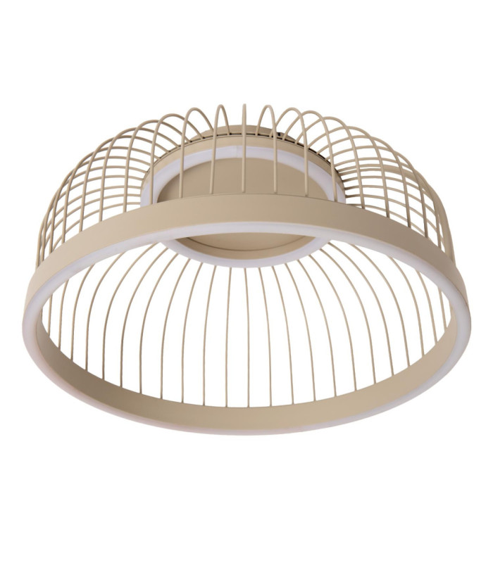 Lucide RIXANNE - Flush ceiling light - Ø 39 cm- LED 3 StepDim - CCT - 1x22W 2200K/4000K - Taupe - Vibes-2