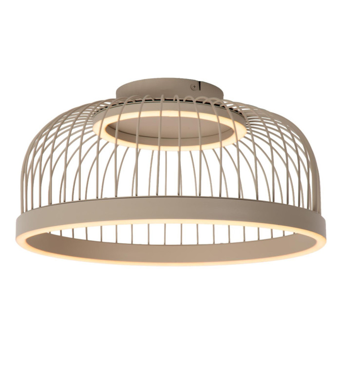 Lucide RIXANNE - Flush ceiling light - Ø 39 cm- LED 3 StepDim - CCT - 1x22W 2200K/4000K - Taupe - Vibes-4
