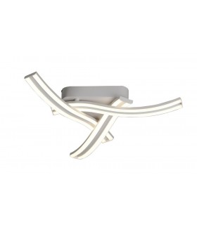 3 Light Semi Flush Ceiling, 3 x 13W LED, 4000K, 2342lm, White - 1