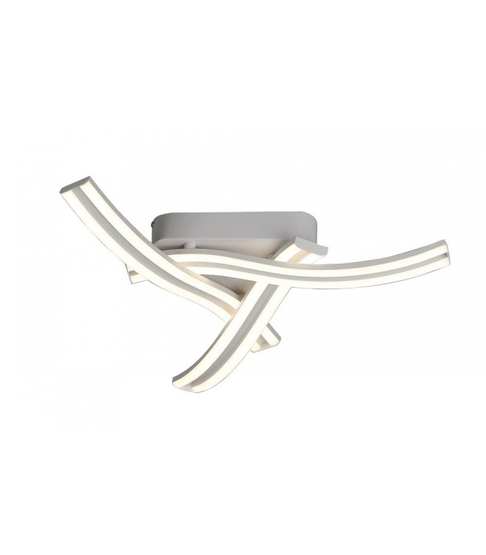 3 Light Semi Flush Ceiling, 3 x 13W LED, 4000K, 2342lm, White - 1