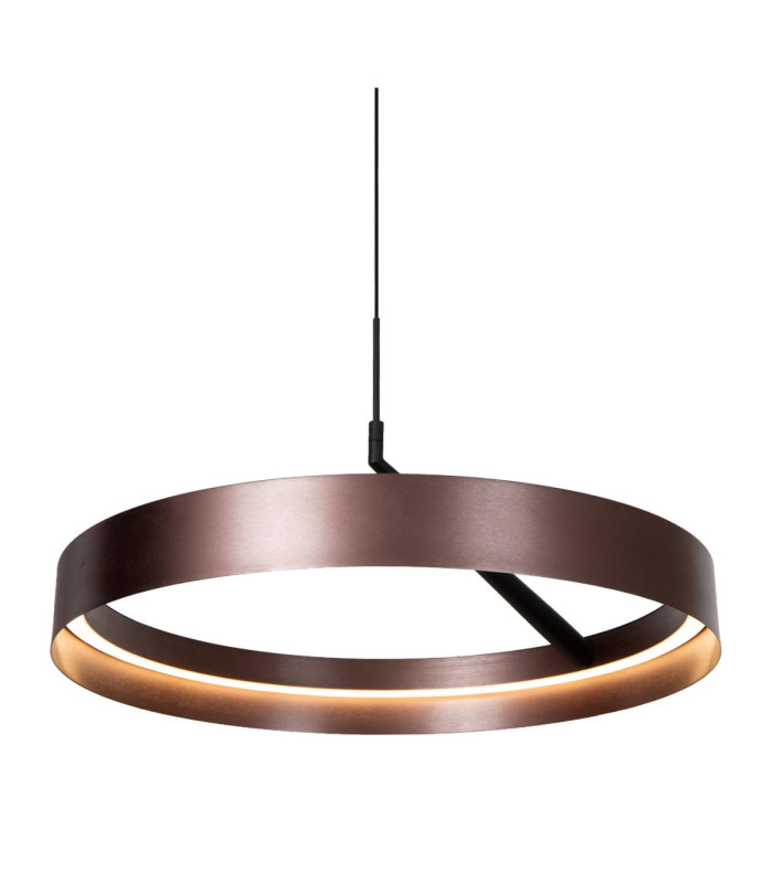 Lucide LEONARD - Pendant light - Ø 54.5 cm- LED 3 StepDim - CCT - 1x36W 2200K/3000K - Coffee - Vibes-6