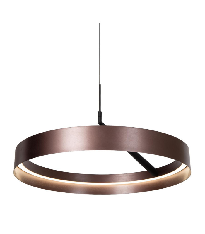 Lucide LEONARD - Pendant light - Ø 54.5 cm- LED 3 StepDim - CCT - 1x36W 2200K/3000K - Coffee - Vibes-7