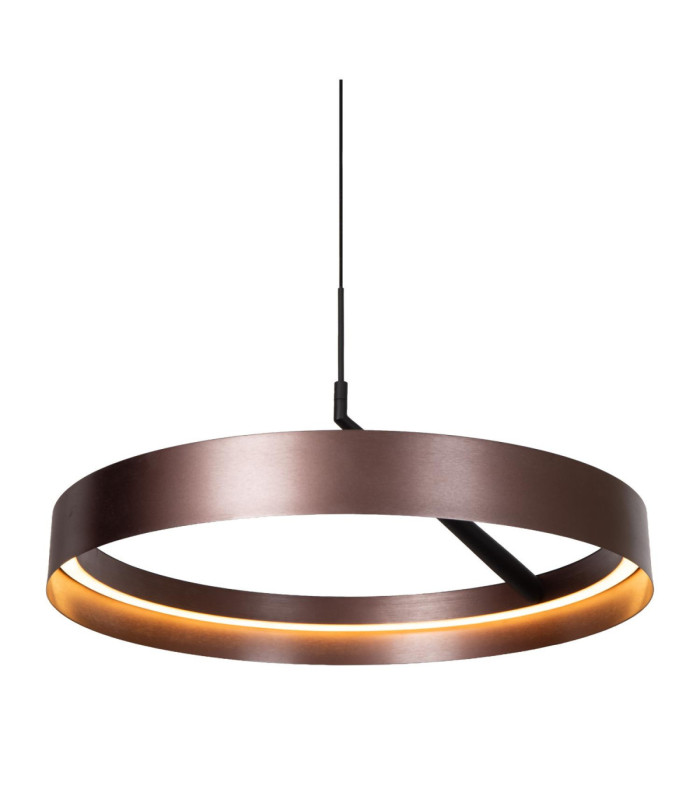 Lucide LEONARD - Pendant light - Ø 54.5 cm- LED 3 StepDim - CCT - 1x36W 2200K/3000K - Coffee - Vibes-8