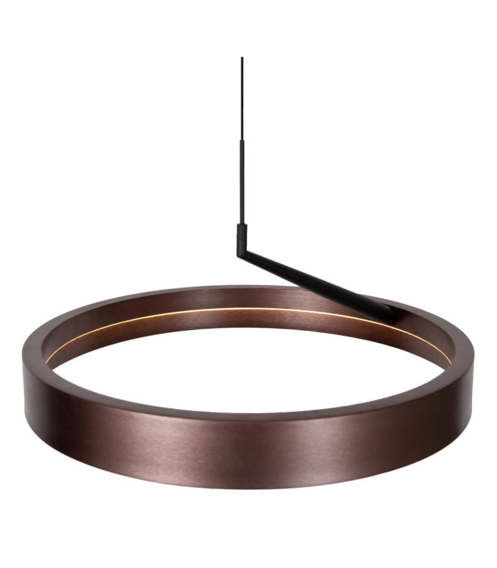 Lucide LEONARD - Pendant light - Ø 54.5 cm- LED 3 StepDim - CCT - 1x36W 2200K/3000K - Coffee - Vibes-9