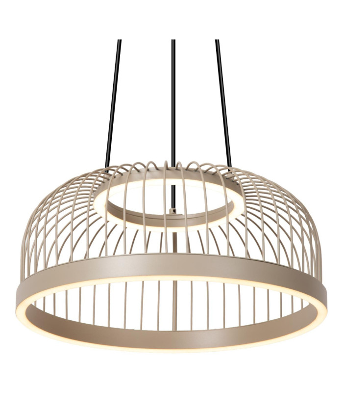 Lucide RIXANNE - Pendant light - Ø 40 cm- LED 3 StepDim - CCT - 1x22W 2200K/4000K - Taupe - Vibes-4