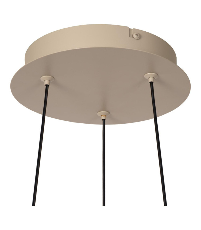 Lucide RIXANNE - Pendant light - Ø 40 cm- LED 3 StepDim - CCT - 1x22W 2200K/4000K - Taupe - Vibes-5