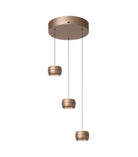 Lucide CORYFEE - Pendant light - LED Dim. - CCT - 3x6.3W 2200K/3000K - Champagne Color - Vibes-1