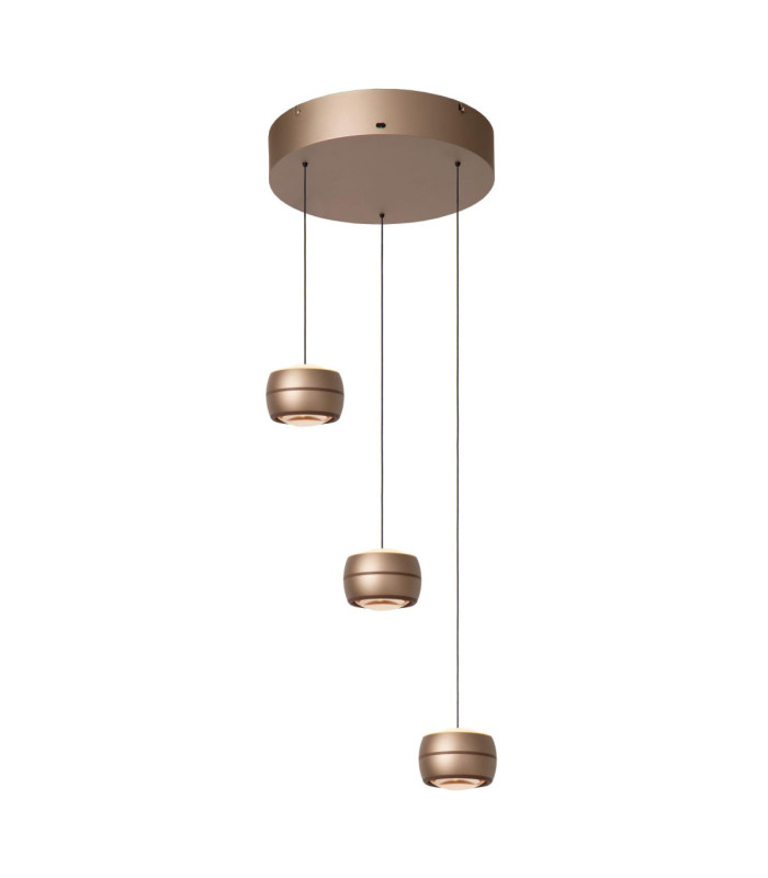 Lucide CORYFEE - Pendant light - LED Dim. - CCT - 3x6.3W 2200K/3000K - Champagne Color - Vibes-1