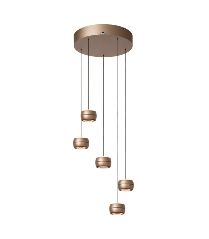 Lucide CORYFEE - Pendant light - Ø 38 cm - LED Dim. - CCT - 5x6W 2200K/3000K - Champagne Color - Vibes-1