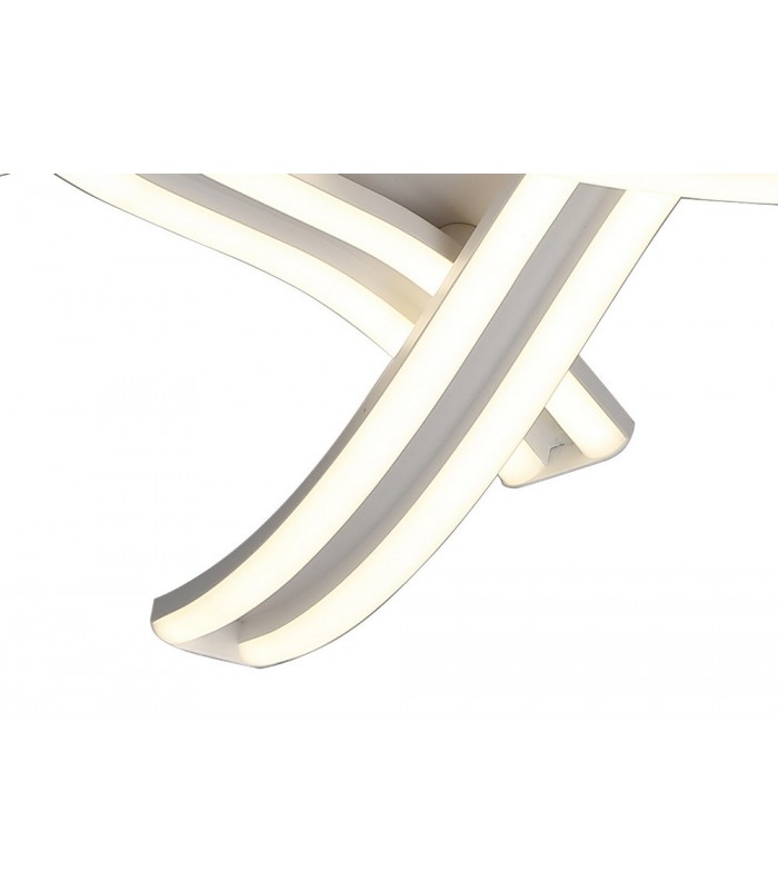 3 Light Semi Flush Ceiling, 3 x 13W LED, 4000K, 2342lm, White - 4