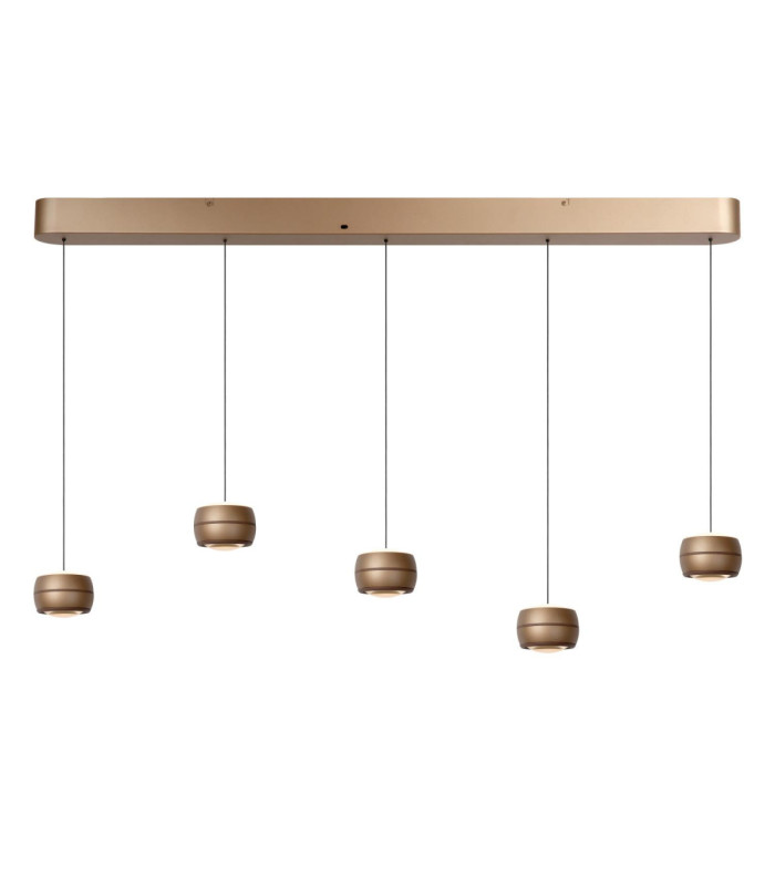 Lucide CORYFEE - Pendant light - LED Dim. - CCT - 5x6W 2200K/3000K - Champagne Color - Vibes-1