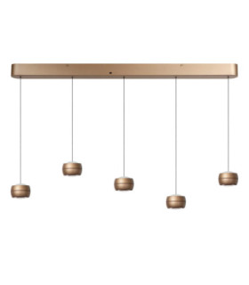 Lucide CORYFEE - Pendant light - LED Dim. - CCT - 5x6W 2200K/3000K - Champagne Color - Vibes-2