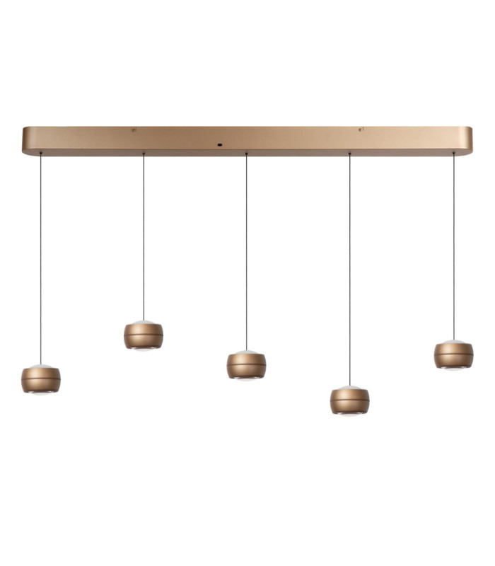 Lucide CORYFEE - Pendant light - LED Dim. - CCT - 5x6W 2200K/3000K - Champagne Color - Vibes-2