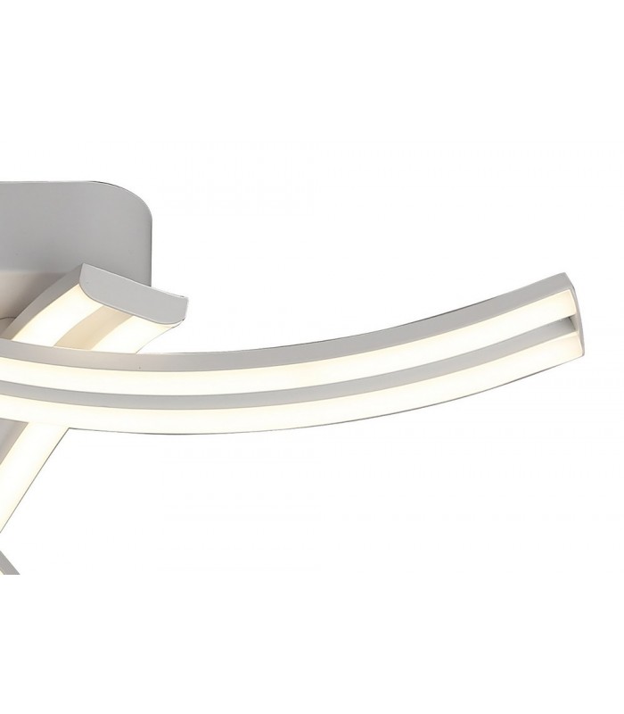 3 Light Semi Flush Ceiling, 3 x 13W LED, 4000K, 2342lm, White - 5