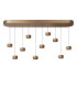 Lucide CORYFEE - Pendant light - LED Dim. - CCT - 10x6W 2200K/3000K - Champagne Color - Vibes-1