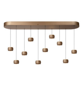 Lucide CORYFEE - Pendant light - LED Dim. - CCT - 10x6W 2200K/3000K - Champagne Color - Vibes-1