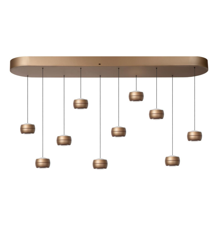 Lucide CORYFEE - Pendant light - LED Dim. - CCT - 10x6W 2200K/3000K - Champagne Color - Vibes-2