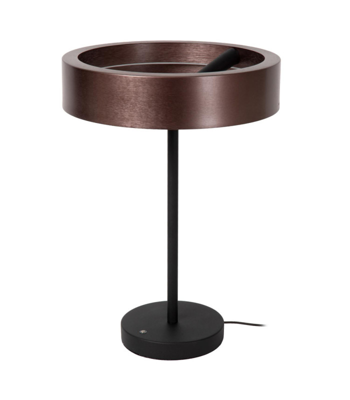 Lucide LEONARD - Table lamp - Ø 31 cm - LED Dim. - CCT - 1x12W 2200K/3000K - Coffee - Vibes-2