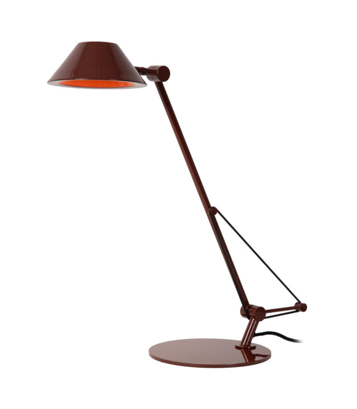Lucide TERRY - Desk lamp - LED - 1x8W 3000K - Red - Vibes-1