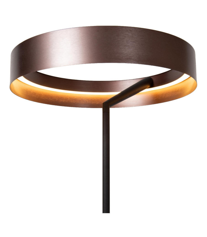 Lucide LEONARD - Floor lamp - Ø 40 cm - LED - CCT - 1x24W 2200K/3000K - Coffee - Vibes-5